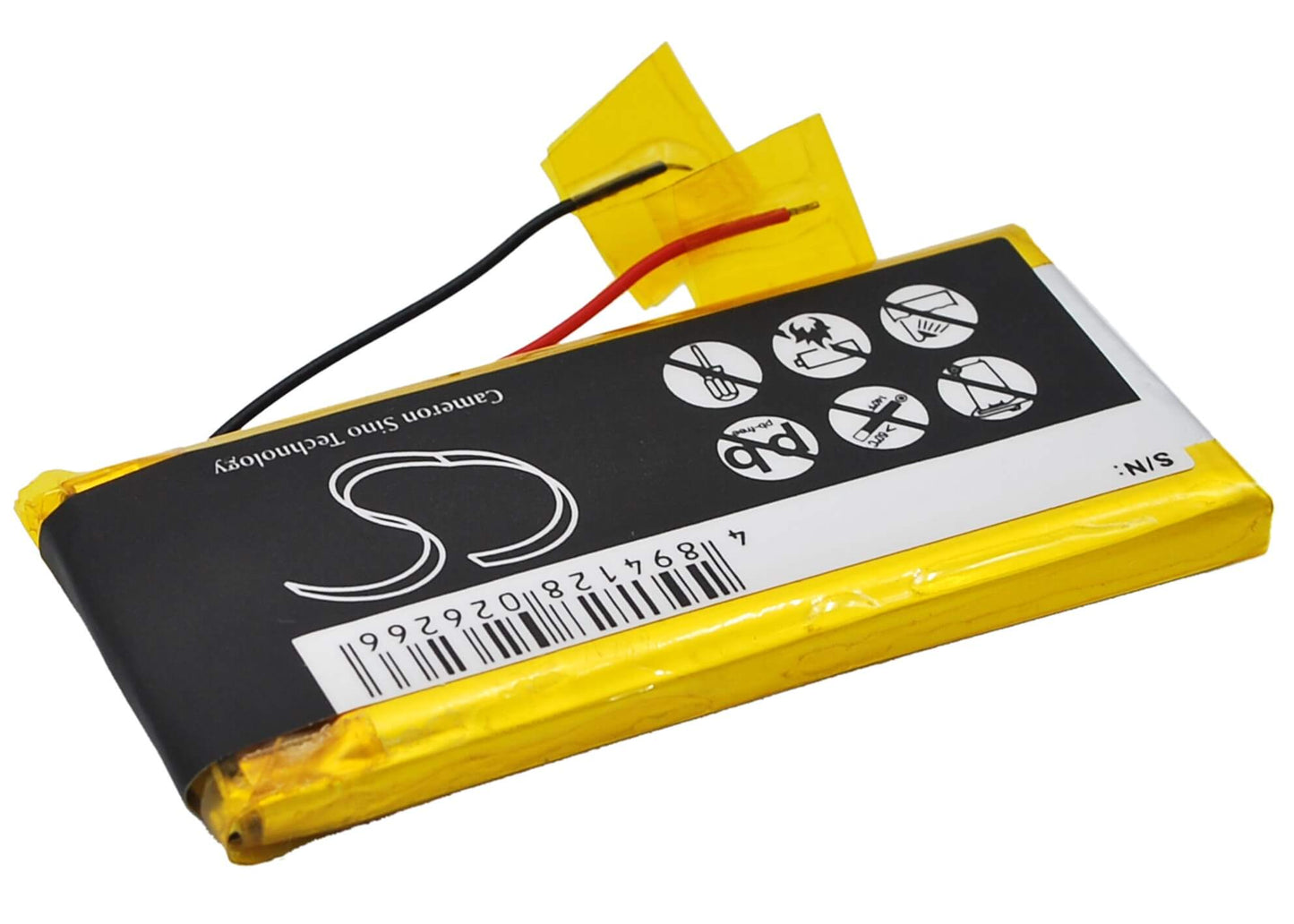 3.7V, 330mAh, Li-Polymer Battery fits Sony, Nw-e403, Nw-e405, 1.221Wh