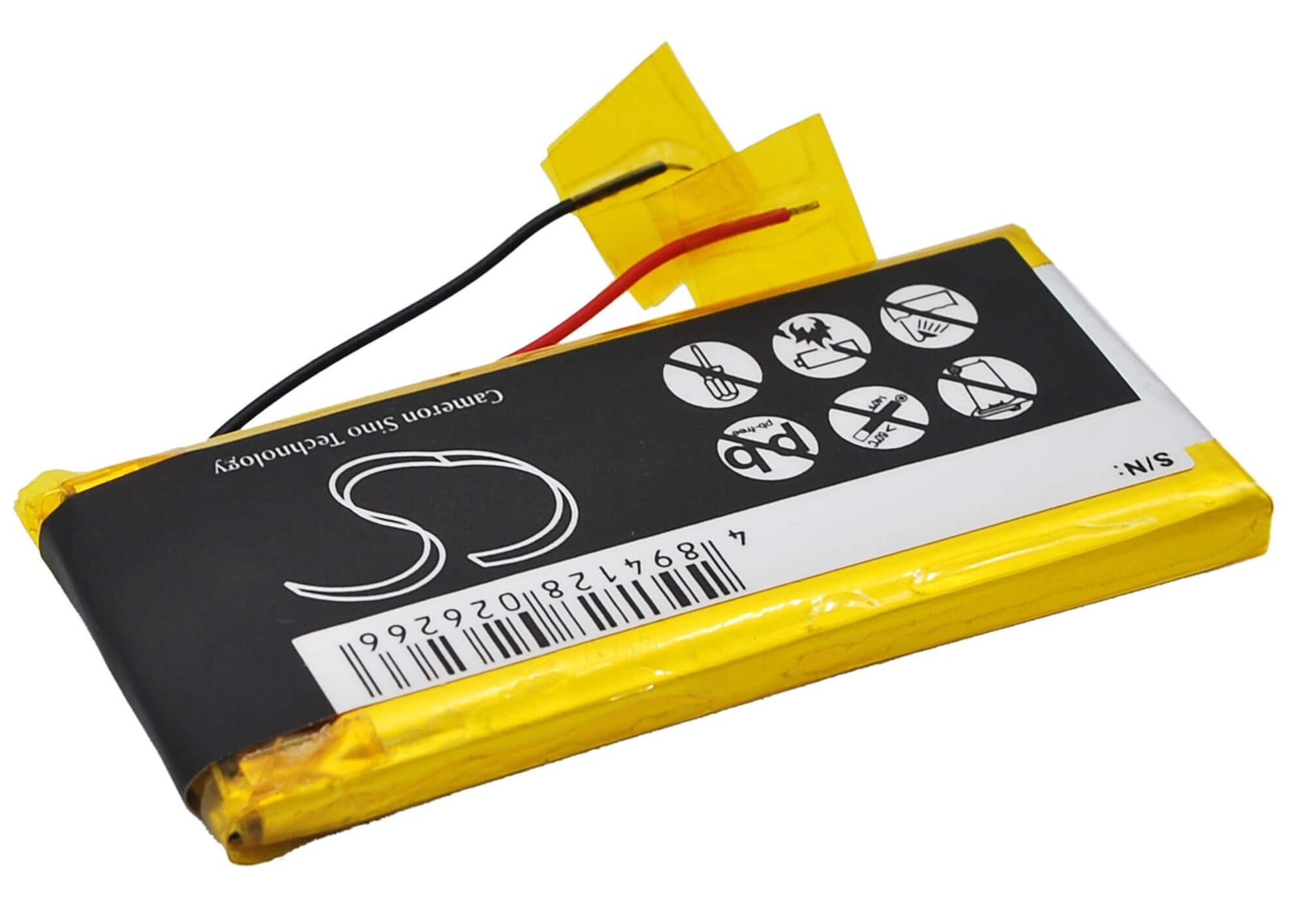 3.7V, 330mAh, Li-Polymer Battery fits Sony, Nw-e403, Nw-e405, 1.221Wh