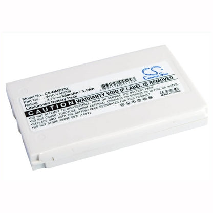 3.7V, 850mAh, Li-ion Battery fits Minon, Dmp-3, 3.145Wh