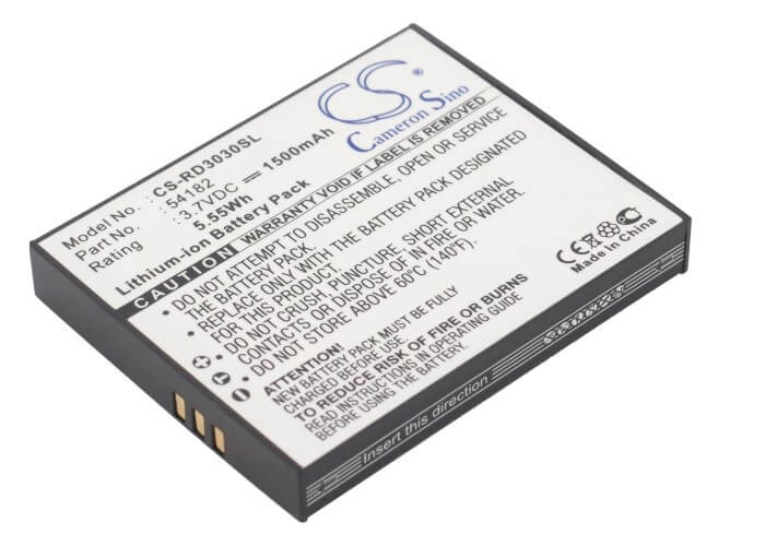 3.7V, 1500mAh, Li-ion Battery fits Rca, Lyra X3000, Lyra X3030, 5.55Wh