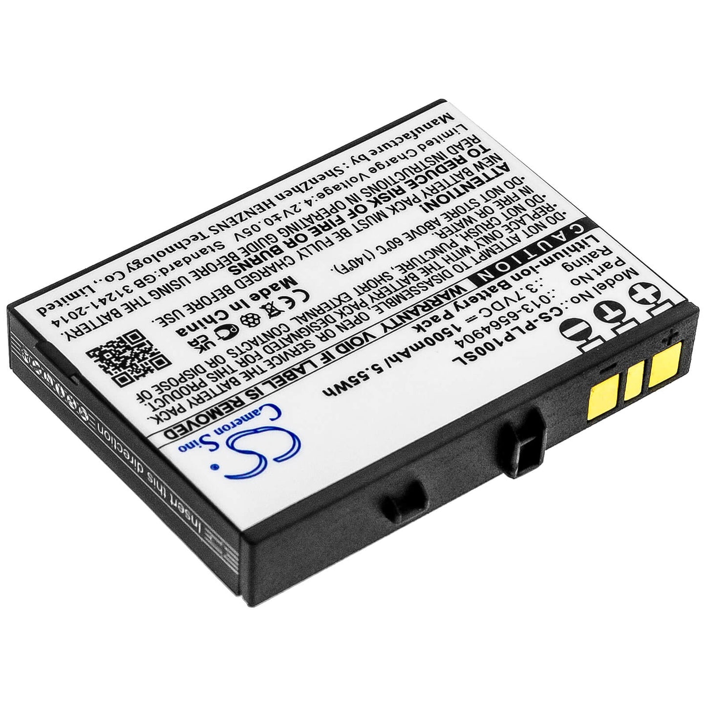 3.7V, 1500mAh, Li-ion Battery fits Plextalk, Pocket Daisy Player Ptp1, Ptp1, 5.55Wh