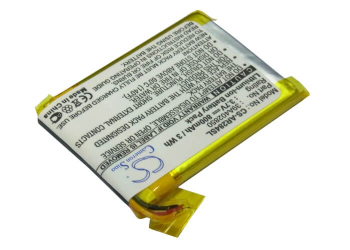3.7V, 800mAh, Li-Polymer Battery fits Archos, 28 Internet Tablet, 8100, 2.96Wh