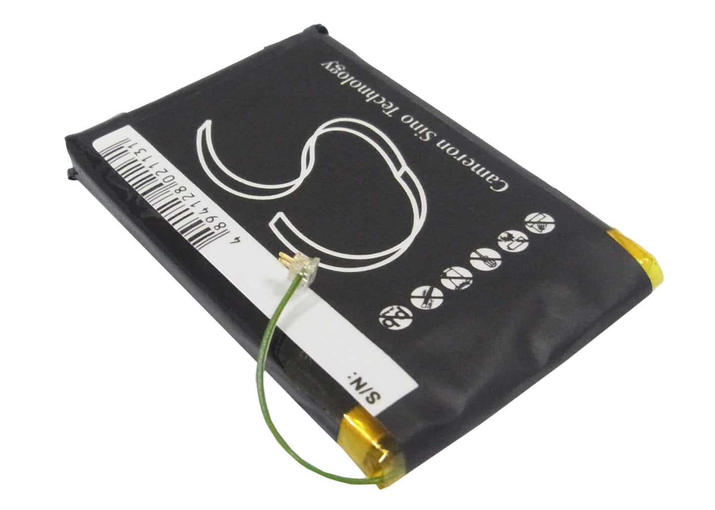 3.7V, 950mAh, Li-Polymer Battery fits Iriver, Clix 2 2gb, Clix 2 4gb, 3.515Wh