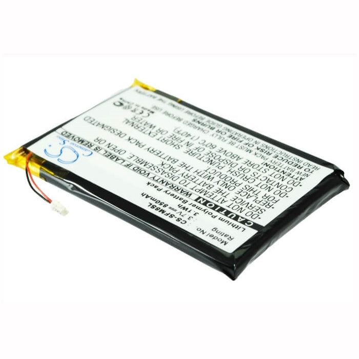 3.7V, 850mAh, Li-Polymer Battery fits Jnc, Ssf-m805, Ssf-m810, 3.145Wh