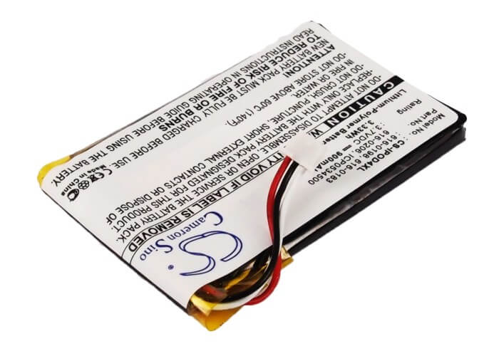 3.7V, 900mAh, Li-Polymer Battery fits Apple, Ipod 4th Generation, Ipod Photo, 3.33Wh