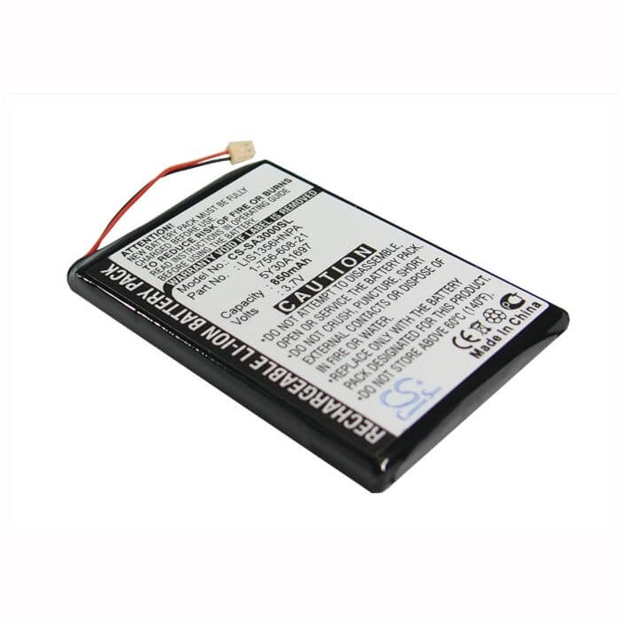 3.7V, 850mAh, Li-ion Battery fits Sony, Nw-a3000 Series, Nw-a3000v, 3.145Wh