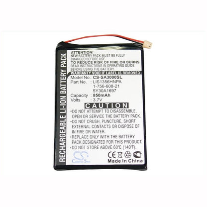 3.7V, 850mAh, Li-ion Battery fits Sony, Nw-a3000 Series, Nw-a3000v, 3.145Wh
