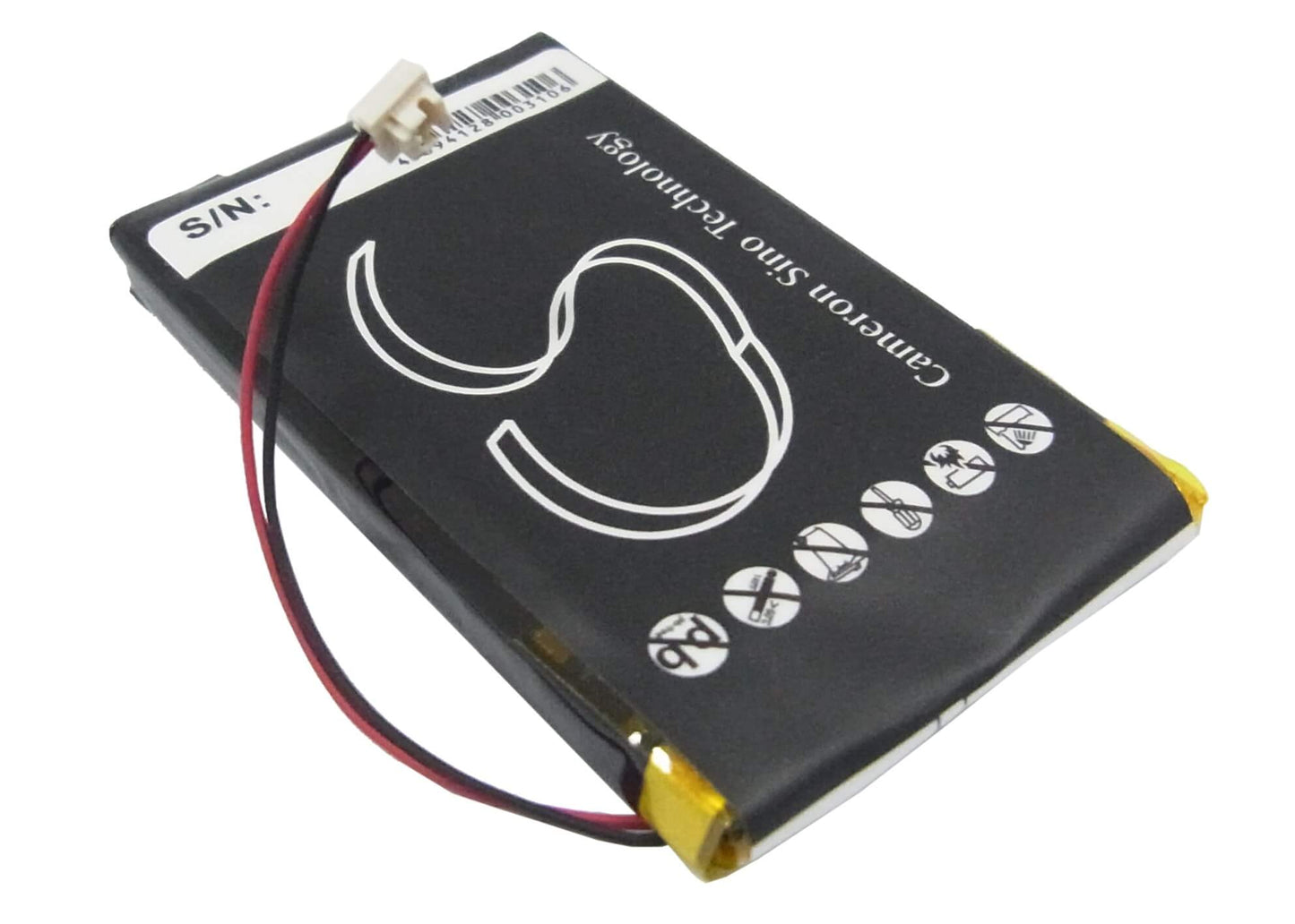 3.7V, 720mAh, Li-Polymer Battery fits Iriver, E10, E10ct, 2.664Wh