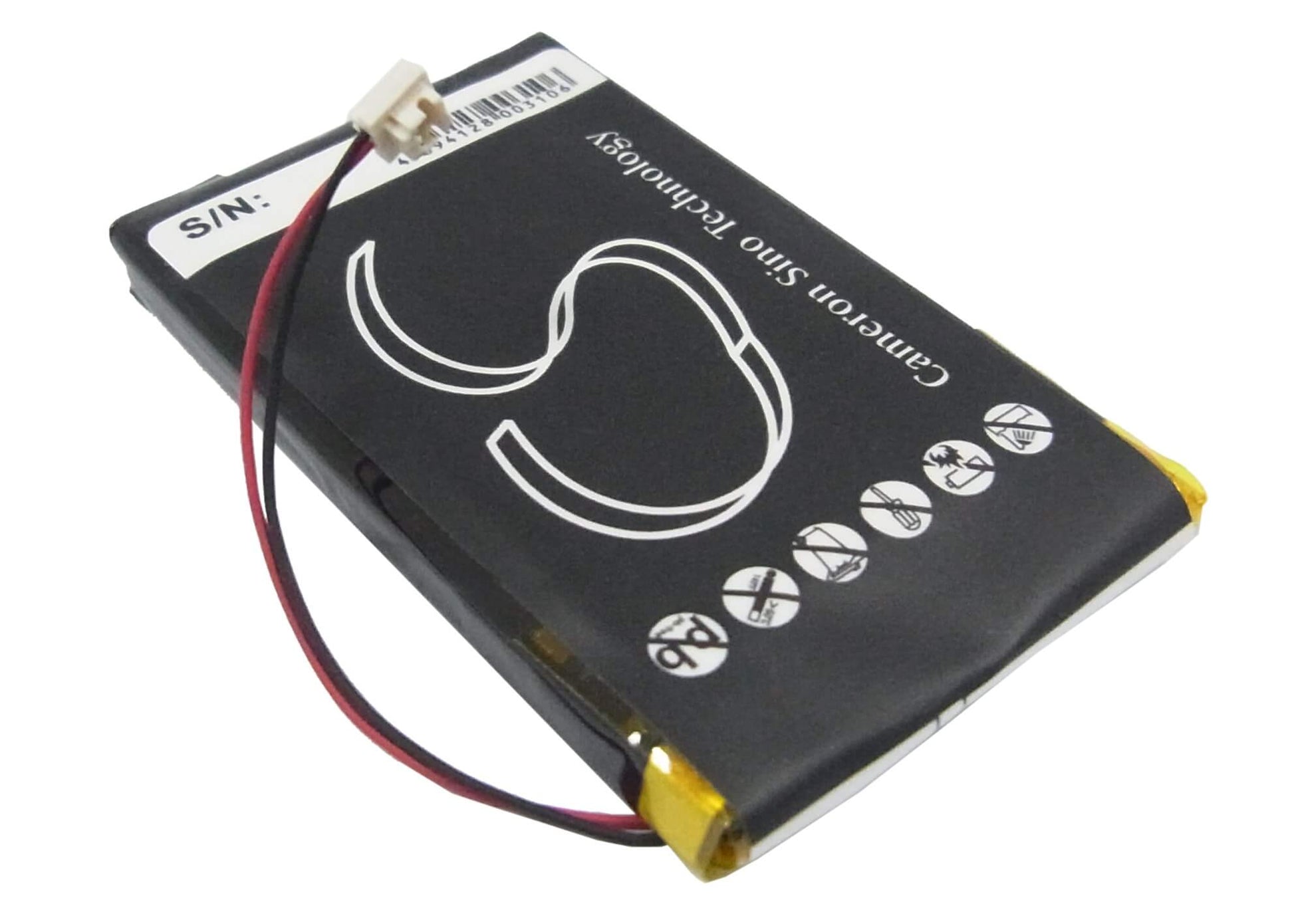 3.7V, 720mAh, Li-Polymer Battery fits Iriver, E10, E10ct, 2.664Wh