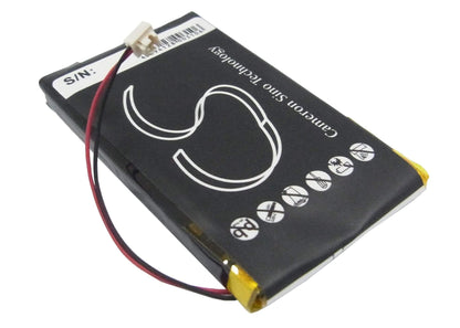 3.7V, 720mAh, Li-Polymer Battery fits Iriver, E10, E10ct, 2.664Wh