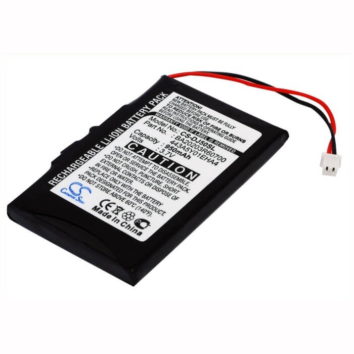 3.7V, 950mAh, Li-ion Battery fits Dell, Jukebox Dj 5gb, Jukebox Hvd3t, 3.515Wh