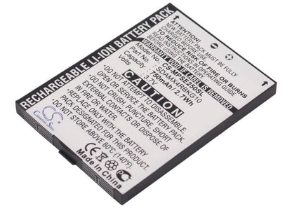 3.7V, 750mAh, Li-ion Battery fits Sandisk, Sansa E200, Sansa E250, 2.775Wh