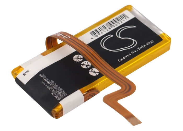3.7V, 450mAh, Li-Polymer Battery fits Apple, Ipod Classic 120gb, Ipod Classic 6th Gen A1238 80g, 1.665Wh