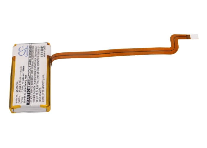 3.7V, 450mAh, Li-Polymer Battery fits Apple, Ipod Classic 120gb, Ipod Classic 6th Gen A1238 80g, 1.665Wh