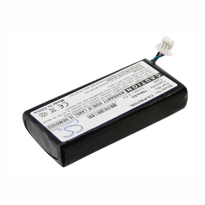 3.7V, 700mAh, Li-ion Battery fits Philips, Gogear Hdd1630 6gb, Hdd1630/17 6gb, 2.59Wh