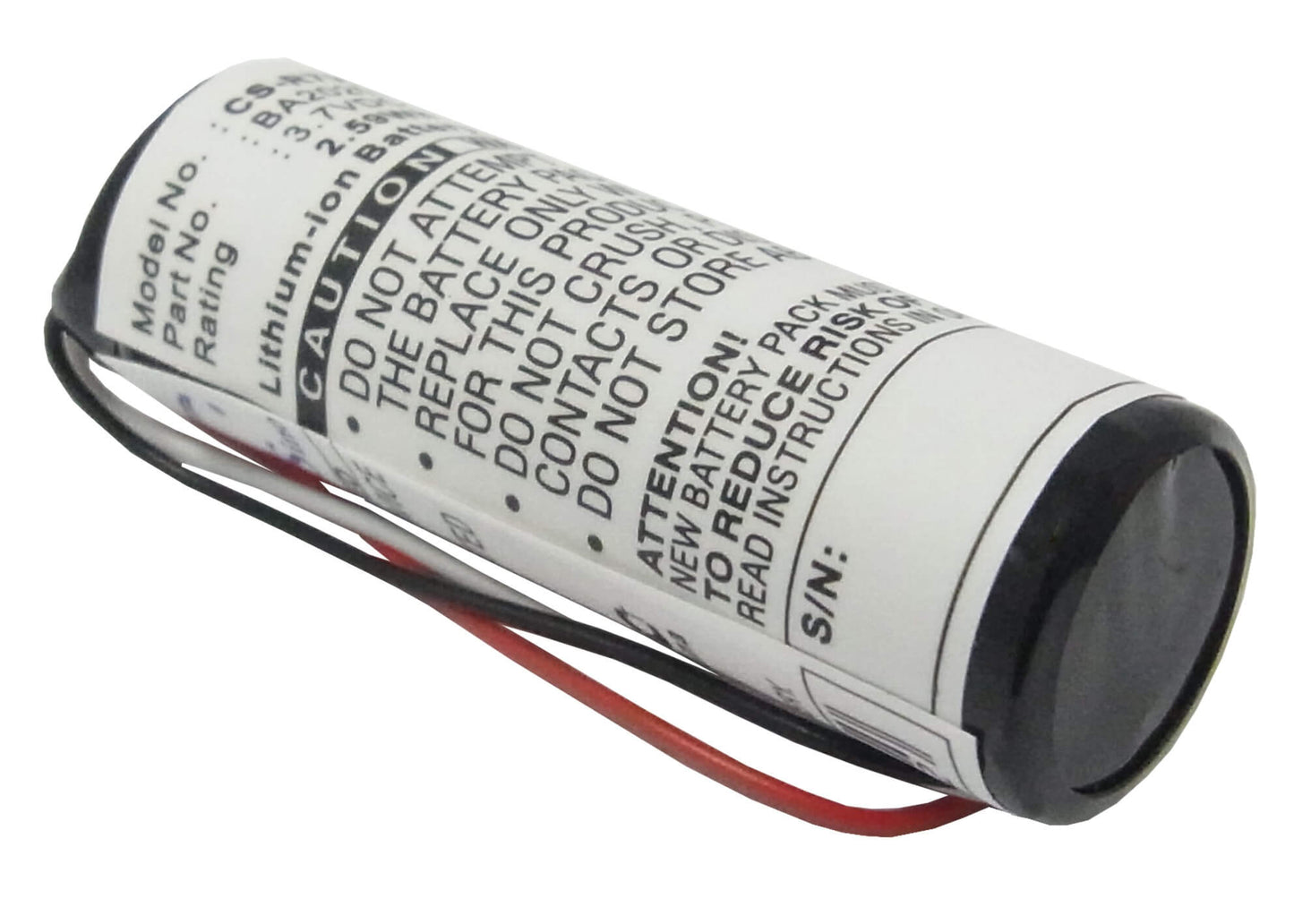 3.7V, 700mAh, Li-ion Battery fits Creative, Zen 20gb, 2.59Wh