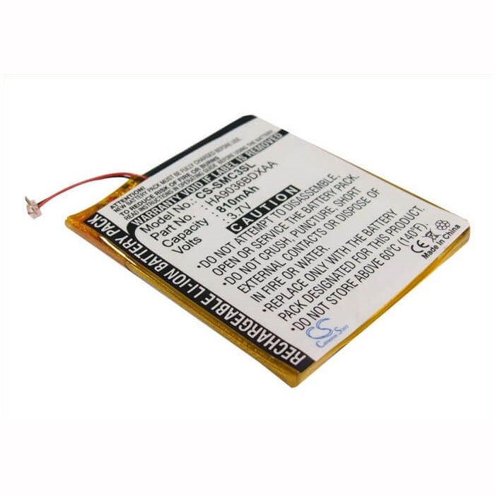 3.7V, 810mAh, Li-Polymer Battery fits Samsung, Yp-cp3, Yp-cp3ab/xsh (4g), 2.997Wh