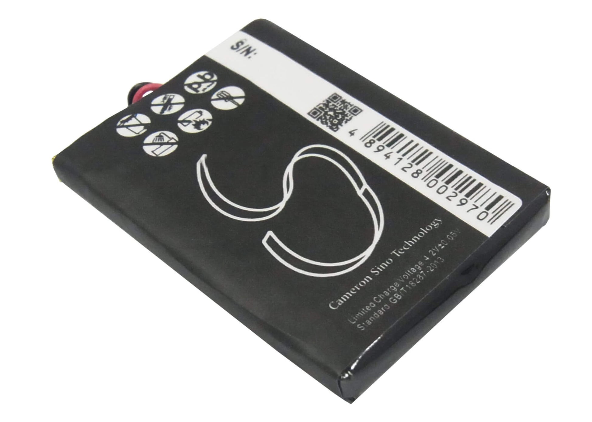 3.7V, 650mAh, Li-Polymer Battery fits Creative, Dap-fl0040, V, 2.405Wh
