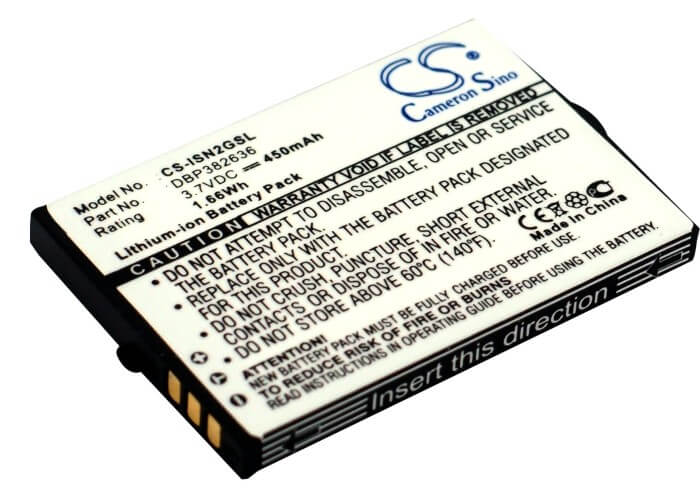 3.7V, 450mAh, Li-ion Battery fits Insignia, Ns-da1g, Ns-da2g 1gb, 1.665Wh