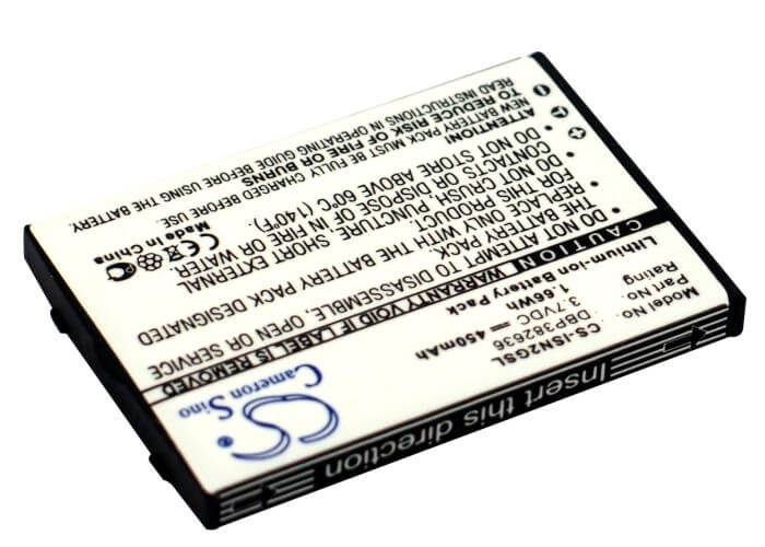 3.7V, 450mAh, Li-ion Battery fits Insignia, Ns-da1g, Ns-da2g 1gb, 1.665Wh
