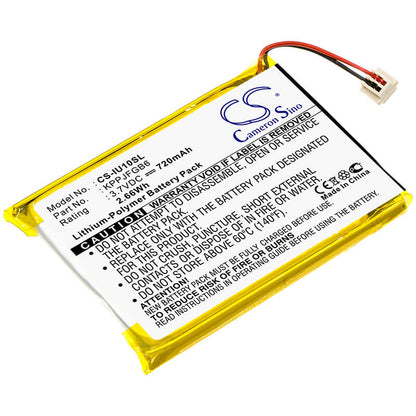 3.7V, 720mAh, Li-Polymer Battery fits Iriver, Clix 2gb, Clix 4gb, 2.664Wh
