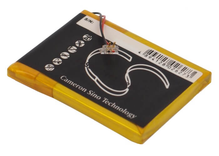 3.7V, 600mAh, Li-Polymer Battery fits Samsung, Yp-k5, Yp-k5j, 2.22Wh