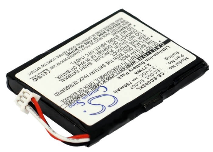 3.7V, 750mAh, Li-ion Battery fits Apple, Ipod Mini 4gb, Ipod Mini 6gb, 2.775Wh