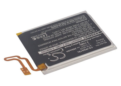 3.7V, 200mAh, Li-Polymer Battery fits Apple, A1446, Ipod Nano 7, 0.74Wh