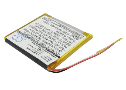 3.7V, 550mAh, Li-Polymer Battery fits Sandisk, Sansa Fuze 4gb, Sansa Fuze 8gb, 2.035Wh
