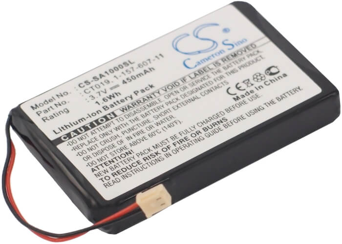 3.7V, 450mAh, Li-ion Battery fits Sony, Nw-a1000, Nw-a1200, 1.665Wh