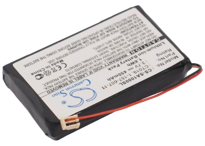 3.7V, 450mAh, Li-ion Battery fits Sony, Nw-a1000, Nw-a1200, 1.665Wh