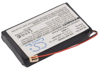 3.7V, 450mAh, Li-ion Battery fits Sony, Nw-a1000, Nw-a1200, 1.665Wh