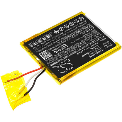 3.7V, 260mAh, Li-Polymer Battery fits Sandisk, Clip Plus, Sansa Clip Zip, 0.962Wh