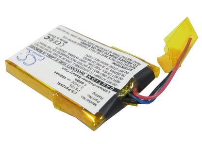 3.7V, 450mAh, Li-Polymer Battery fits Philips, Gogear Sa3115, Gogear Sa3125, 1.665Wh