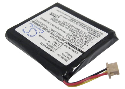 3.7V, 750mAh, Li-ion Battery fits Olympus, Mrobe Mr-100, 2.775Wh