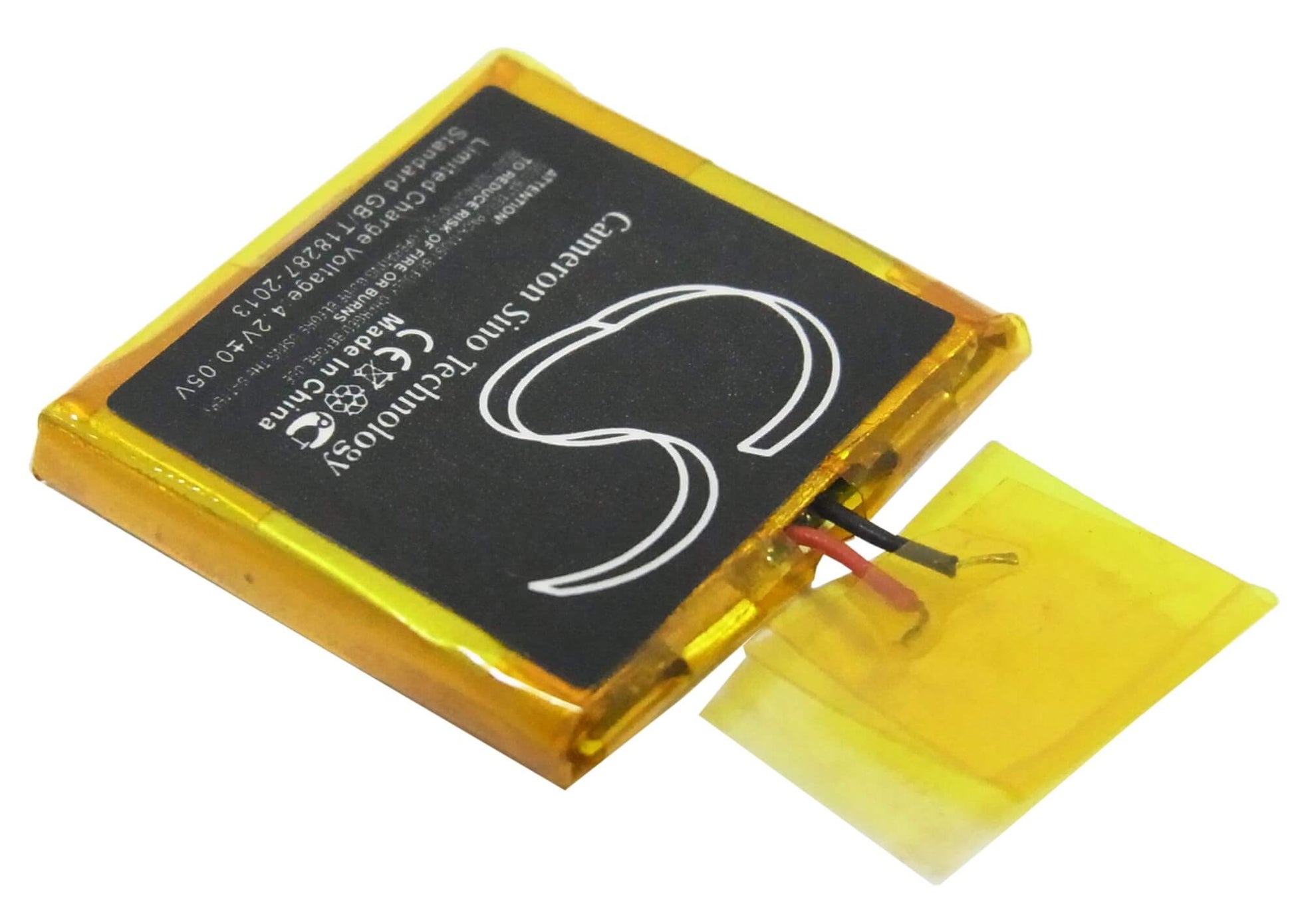 3.7V, 100mAh, Li-Polymer Battery fits Apple, Ipod Shuffle G2 1gb, Ipod Shuffle G3, 0.37Wh