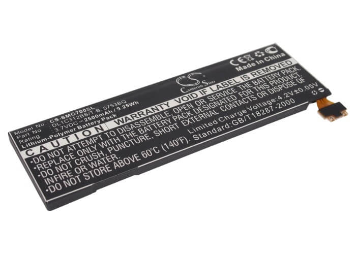 3.7V, 2500mAh, Li-Polymer Battery fits Samsung, Galaxy Player 5.0, Yp-g70, 9.25Wh