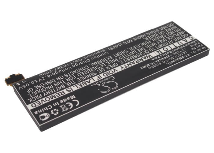 3.7V, 2500mAh, Li-Polymer Battery fits Samsung, Galaxy Player 5.0, Yp-g70, 9.25Wh