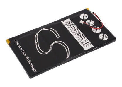 3.7V, 3600mAh, Li-Polymer Battery fits Cowon, Pmp A2 20gb, Pmp A2 30gb, 13.32Wh