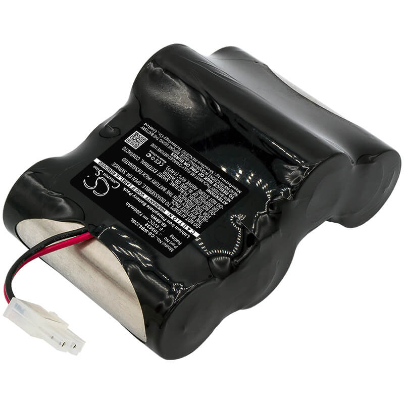 6.4V, 7200mAh, LiFePO4 Battery fits Welch-allyn, Spot Lxi Vital Signs Monitor, Spot Vital Signs Lxi, 46.08Wh
