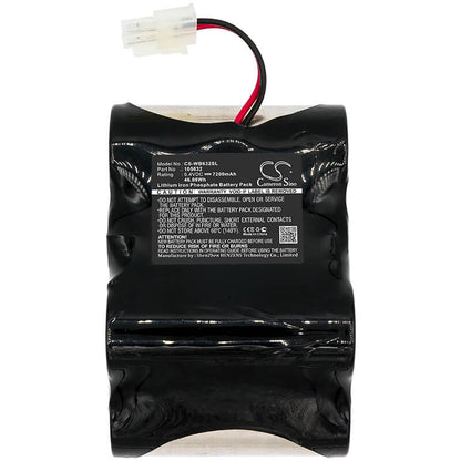 6.4V, 7200mAh, LiFePO4 Battery fits Welch-allyn, Spot Lxi Vital Signs Monitor, Spot Vital Signs Lxi, 46.08Wh