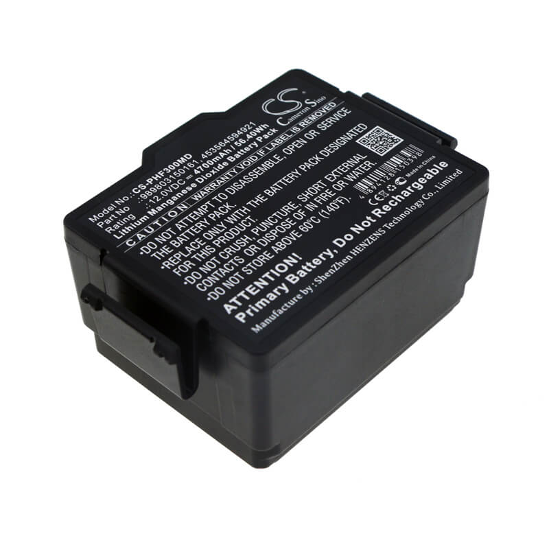 12.0V, 4700mAh, Li-MnO2 Battery fits Philips, Dsa Heartstart Fr3, Heartstart Fr3 Aed, 56.4Wh