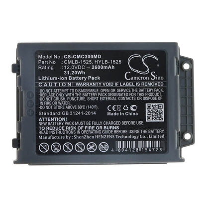 12.0V, 2600mAh, Li-ion Battery fits Comen, C30, 31.2Wh