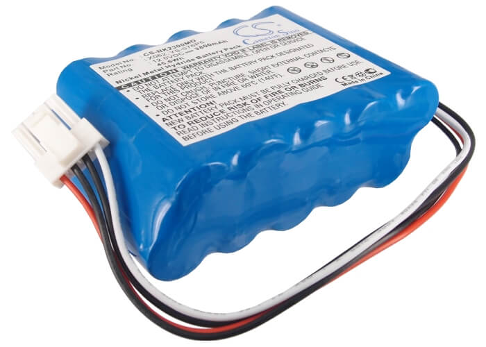 12.0V, 3800mAh, Ni-MH Battery fits Nihon Kohden, Bsm-2300, Bsm-23001a, 45.6Wh