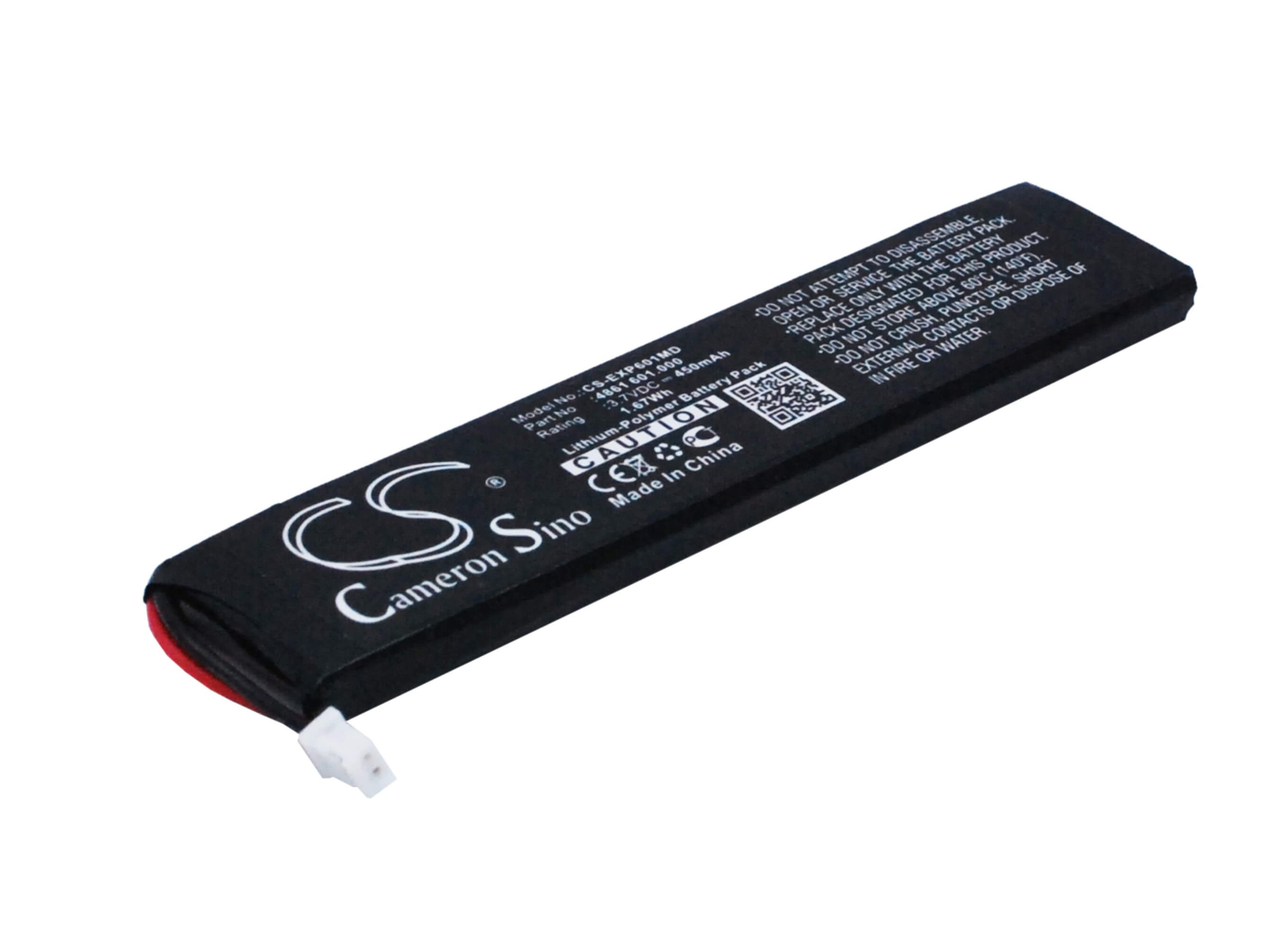 3.7V, 450mAh, Li-Polymer Battery fits Eppendorf, Xplorer, Xplorer Plus, 1.665Wh