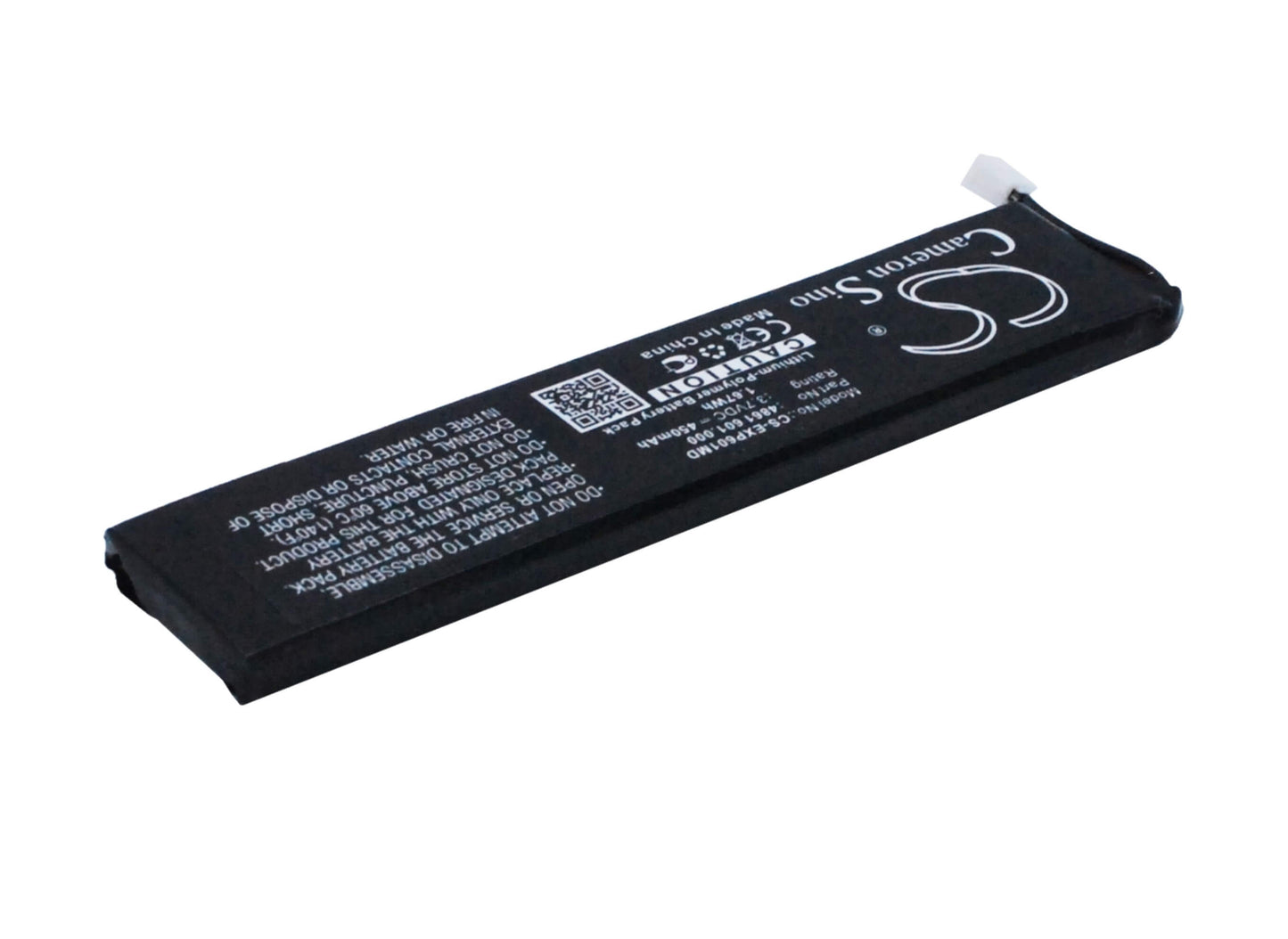 3.7V, 450mAh, Li-Polymer Battery fits Eppendorf, Xplorer, Xplorer Plus, 1.665Wh