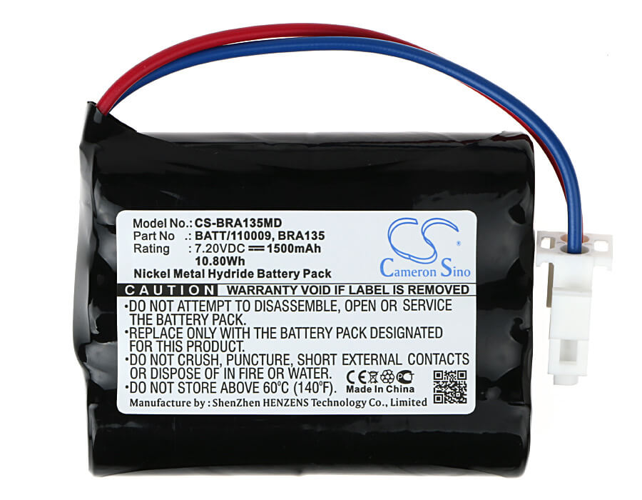 7.20V, 1500mAh, Ni-MH Battery fits B.braun, Perfusor Ft, Perfusor Vii, 10.8Wh