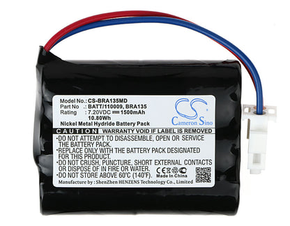 7.20V, 1500mAh, Ni-MH Battery fits B.braun, Perfusor Ft, Perfusor Vii, 10.8Wh