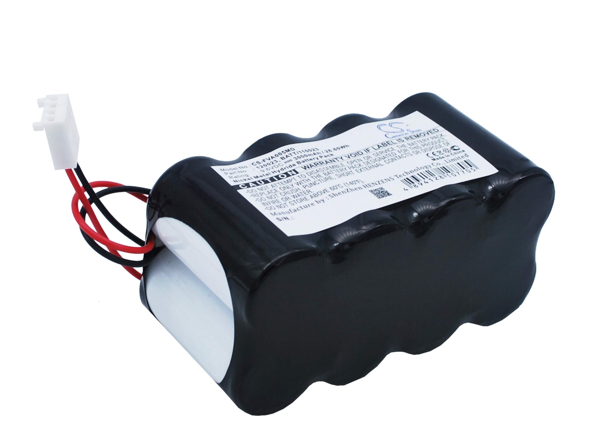 9.6V, 3000mAh, Ni-MH Battery fits Fresenius, Volumed Vp5005, 28.8Wh