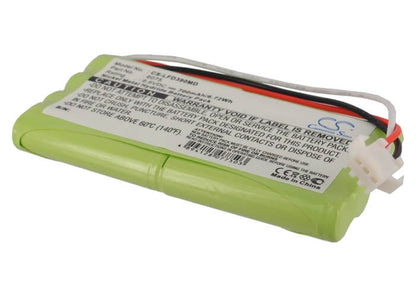 9.6V, 700mAh, Ni-MH Battery fits Toitu, Fd390, Fd390 Doppler, 6.72Wh